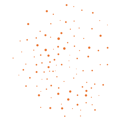 Puntini arancioni animati